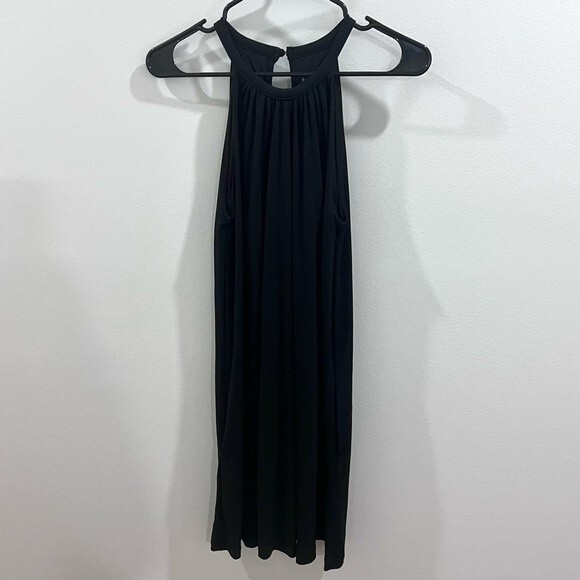 Nicole Miller black trapeze swing dress with pockets size XS NWOT - Picture 5 of 9